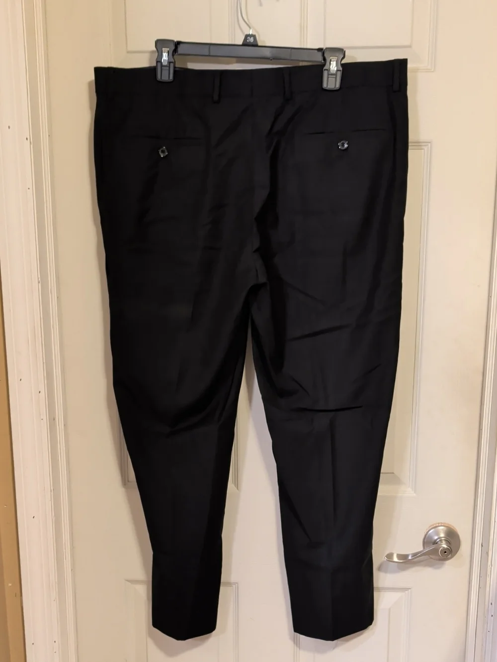Men's Nicole Miller Black Dress Trousers Size 40x30